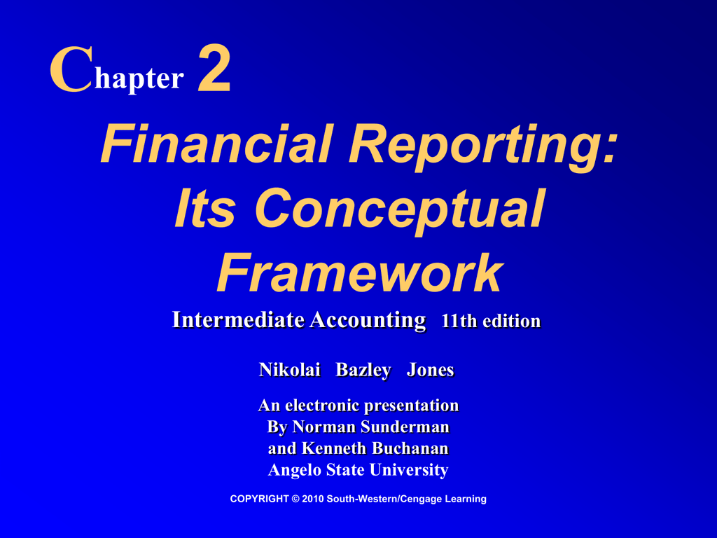 Financial Reporting Framework Examples