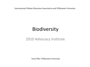 Biodiversity - Willamette University