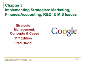 Chapter 1 The Nature of Strategic Management