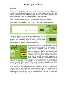 Inventory Control Simulation