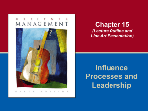 15. Influence Processes and Leadership