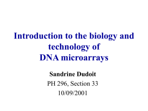 Introduction to the biology and technology of DNA microarrays