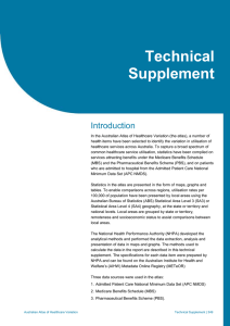 Technical supplement - Australian Commission on Safety and