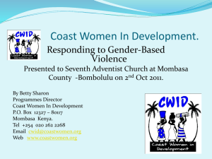 Intimate Partner Violence - Coast Women In Development