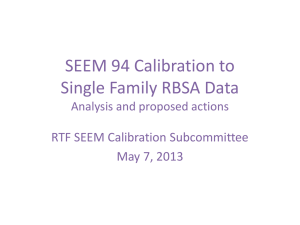 Methodology * Regression - Regional Technical Forum