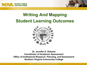 What are student learning outcomes?