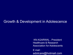 Adolescent Growth Spurt