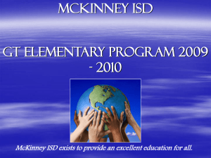 Depth Complexity - McKinney Independent School District