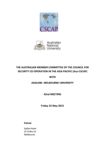 Meeting details - Coral Bell School of Asia Pacific Affairs