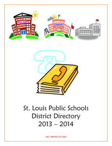 Fax Number: 345-2482 - St. Louis Public Schools