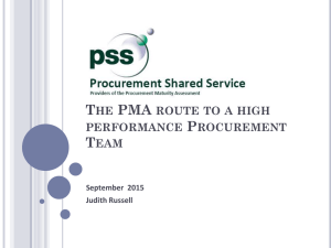 Improving Procurement through Procurement Maturity Assessments