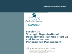 Strategic Organizational Development Planning