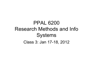 PPAL 6200 Research Methods and Info Systems