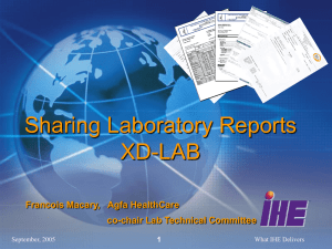 Sharing laboratory reports