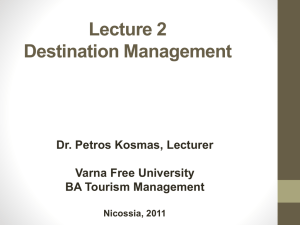 Lecture 2 Destination Management