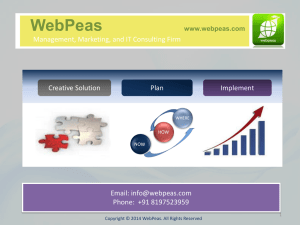 WebPeas Presentation