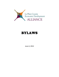 AllianceBylaws6.4.12 - La Plata County Economic Development