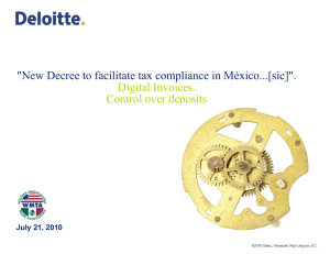 The New Decree to facilitate tax compliance in Mexico...[sic