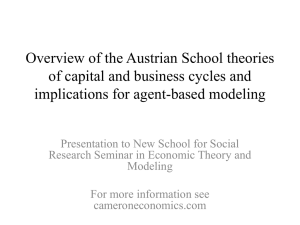 Simplization of the Austrian School theories on capital theory and