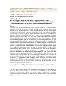 chapter 7: islamic investment and social responsibility dimension