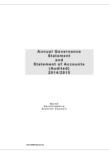 Statement of Accounts 2014/15 - Meeting Dates, Agendas and Minutes