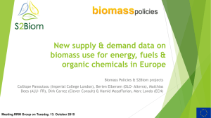 New supply & demand data on biomass use for energy, fuels