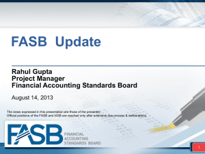FASB Update Name of Event