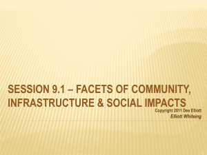 Session 9.2 Facets of Community: Infrastructure & Social