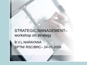 strategic management - National Academy of Indian Railways