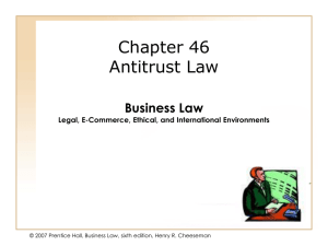 Chapter 047 - Antitrust Law