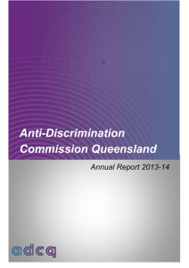 Anti-Discrimination Commission Queensland annual report 2013-2014
