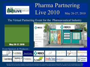 Pharma Partnering Live 2010 - Pharma Connections Worldwide