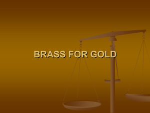 BRASS FOR GOLD