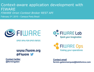 How to develop a first application using FIWARE