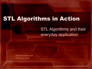 STL Algorithms in Action