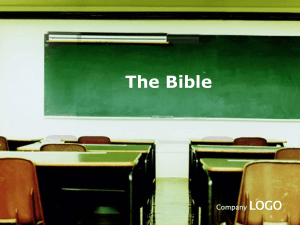 Company LOGO The Bible