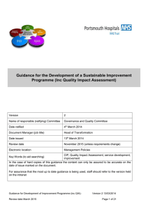 Quality Impact Assessment - Portsmouth Hospitals NHS Trust