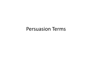 Persuasion Terms