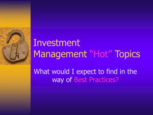 Prudent Practices for Investment Managers