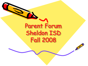 Fall PASS Parent Forum