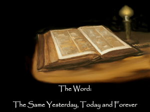 Canonicity The Old Testament