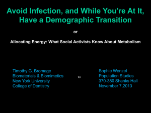 Avoid Infection, and While You're At It, Have a Demographic Transition