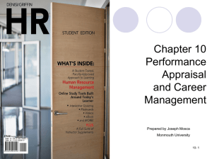 Chapter 10 Performance Appraisal and Career Management
