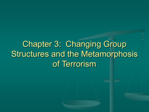 Changing Group Structures and the Metamorphosis of Terrorism