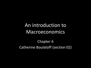 An introduction to Macroeconomics