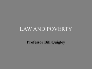 Law and Poverty