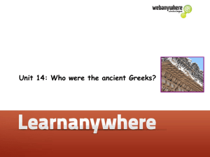 Unit 14: Who were the ancient Greeks?