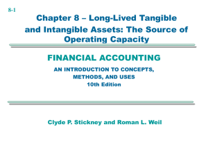 Chapter 8, Long-Lived Tangible and Intangible Assets: The Source