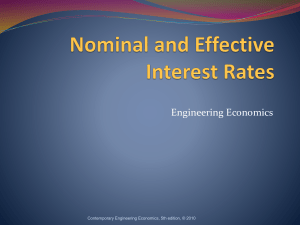 Nominal and Effective Interest rates