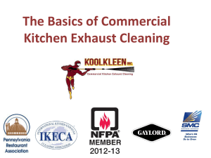 The Basics of Commercial Kitchen Exhaust Cleaning